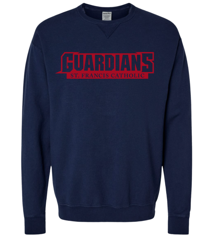 Youth Navy Guardians Logo Crew (red logo)