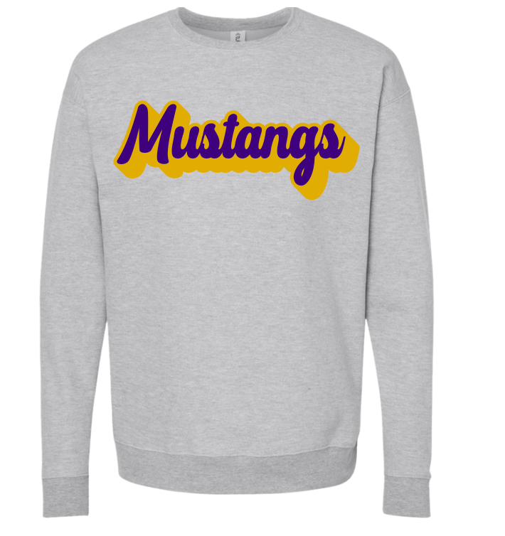 Unisex Tultex Retro Mustangs Crew