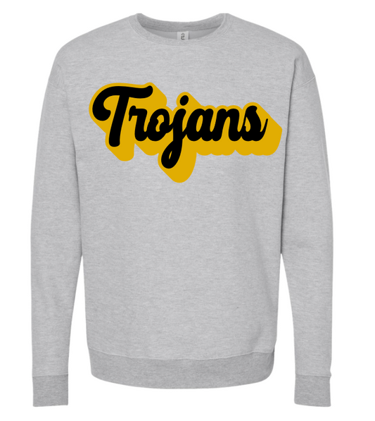 Unisex Tultex Retro Trojans Crew