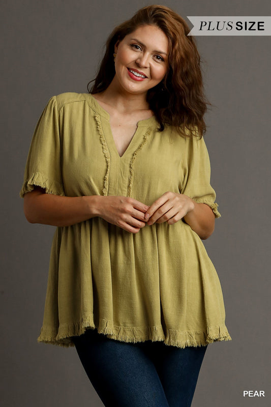 Happy and Free Linen top