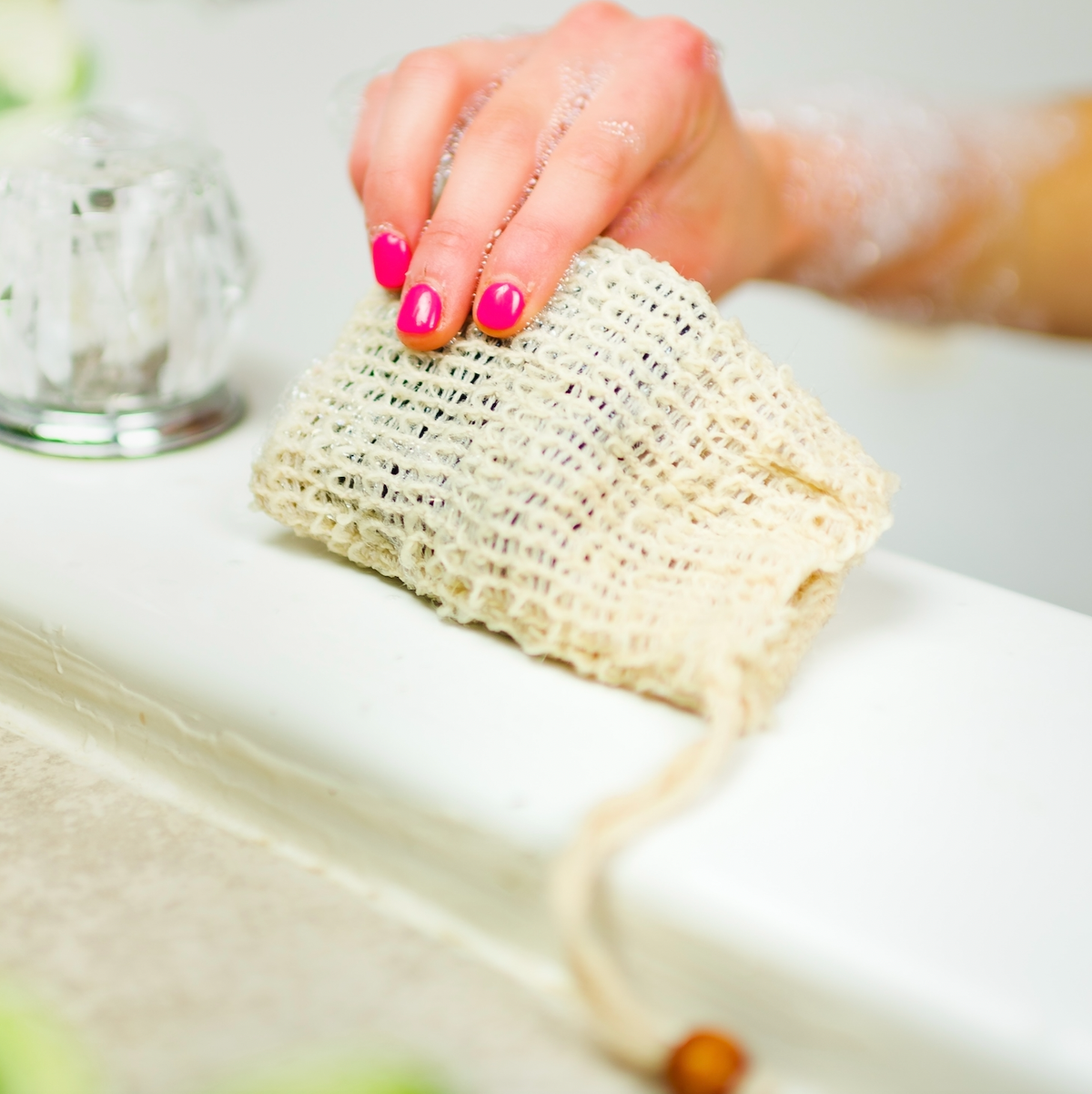 Compostable Sisal Soap Saver Bag | Skincare Bestseller