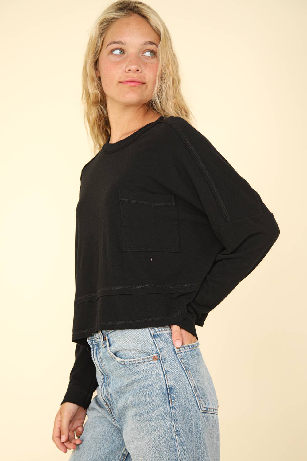 NT11330-Oversized Casual Knit Top