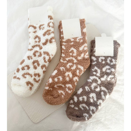 Cozy Leopard Sock Set