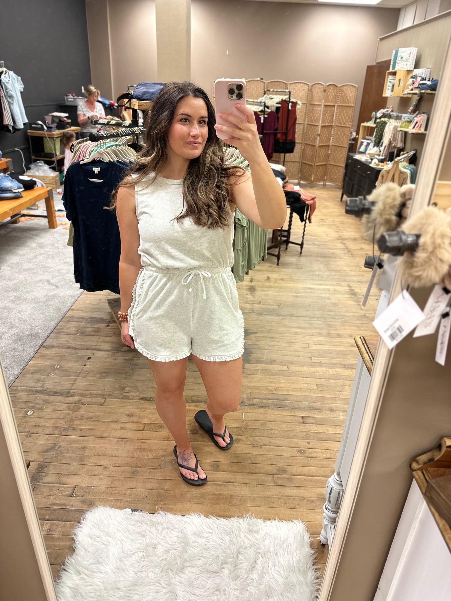 Everyday Grey Frilled romper