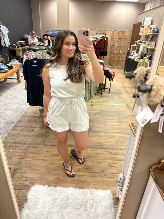 Everyday Grey Frilled romper