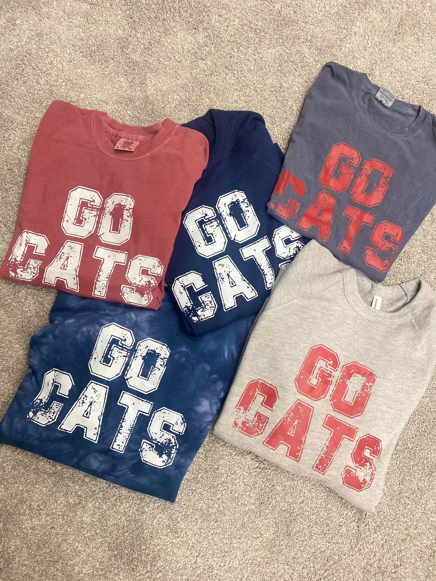 Go Cats-Tie Dye Crewneck
