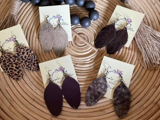 Classic Leather Earrings