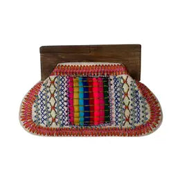 Bright Stripe Clutch